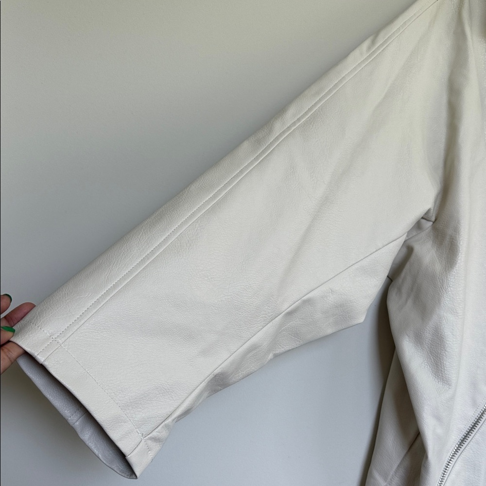 Maeve Cream Leather Jacket - Picture 8 of 14